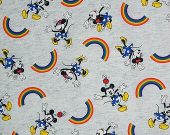 Disney Pride Minnie and Rainbows Disney Licensed Cotton Fabric