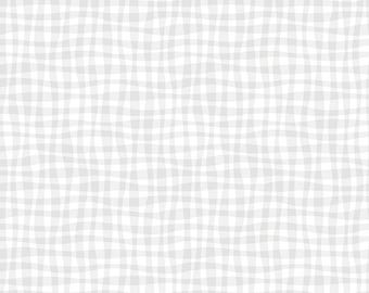 Grey and White Blender Fabric, Gray Floating by Kimberly Einmo for Upwords Collection by Benartex Contempo Quilting Cotton Fabric, 17050-08