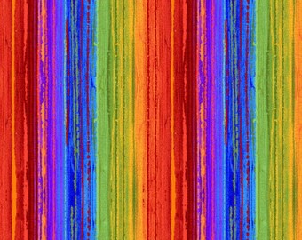 Rainbow Stripes Fabric, Rainbow Stripes Poppy Dreams by Timeless Treasures Quilting Cotton Fabric, Birthday Backdrop, CD3228-MULTI