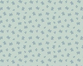 Raccoon Fabric, Raccoons Twilight Creatures on Mint by Natàlia Juan Abelló for Riley Blake Quilting Cotton Fabric, C15364-MINT