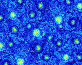 Starry Night Fabric, Starry Textured Sky Poppy Dreams by Timeless Treasures Quilting Cotton Fabric, Celestial Fabric CD3226-STARRY