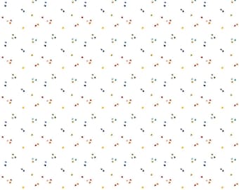 Dark Rainbow Star Blender Fabric, Dark Rainbow Stars on Cloud by Jennifer Long Riley Blake Quilting Cotton Fabric C15466-CLOUD