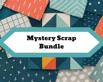 Mystery Fabric Scrap Bundle, Stash Builder Choose Your Theme