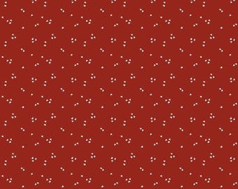 Red Star Blender Fabric, White Stars on Dark Red It Takes a Village by Jennifer Long Riley Blake Quilting Cotton Fabric C15466-FIRETRUCKRED