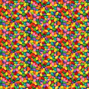 Jellybean Fabric, Realistic Jelly Beans from the Spring Treats Collection by Timeless Treasures Quilting Cotton Fabric, CD3397-MULTI