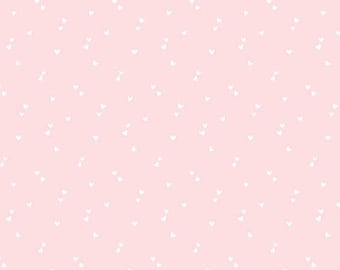 Heart Blender Fabric, Valentine Hearts on Pink Seasonal Basics by Riley Blake Quilting Cotton Fabric C655-PINK