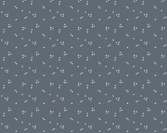Gray Star Blender Fabric, White Stars on Smoke Gray It Takes a Village by Jennifer Long Riley Blake Quilting Cotton Fabric C15466-SMOKE
