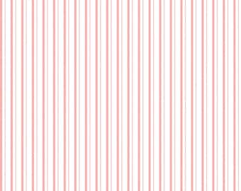 Stripe Blender Fabric, Take Heart Stripe Pink on White by J Wecker Frisch for Riley Blake Quilting Cotton Fabric C15389-PINK