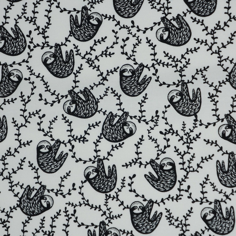 Sloth Fabric - Etsy
