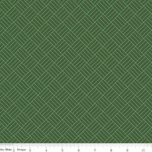 K&ouml;nnte beinhalten: Ein gr&uuml;ner Stoff mit einem sich wiederholenden Muster aus d&uuml;nnen wei&szlig;en Linien, die ein gewebtes oder geflochtenes Design bilden.