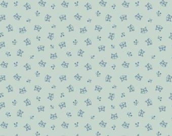 Raccoon Fabric, Raccoons Twilight Creatures on Mint by Natàlia Juan Abelló for Riley Blake Quilting Cotton Fabric, C15364-MINT