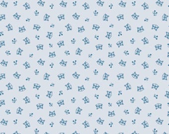 Raccoon Fabric, Raccoons Twilight Creatures on Ice Blue by Natàlia Juan Abelló for Riley Blake Quilting Cotton Fabric, C15364-ICE