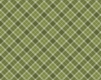 Green Plaid Fabric, Green Plaid by Timeless Treasures Quilting Cotton Fabric PLAID-CD3522