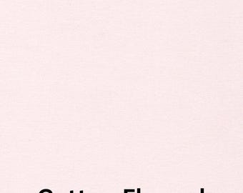 Solid Pink Flannel Fabric, Solid Pearl Pink by Robert Kaufman Cotton Flannel Fabric, 2 Ply double brushed F019-PEARLPINK