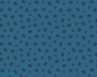 Raccoon Fabric, Raccoons Twilight Creatures on Blue by Natàlia Juan Abelló for Riley Blake Quilting Cotton Fabric, C15364-BLUE