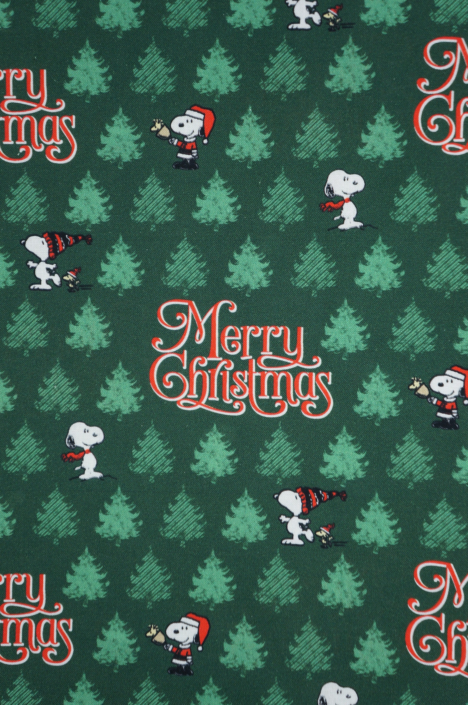 Peanuts Merry Christmas Snoopy Licensed Novelty Cotton Fabric Etsy