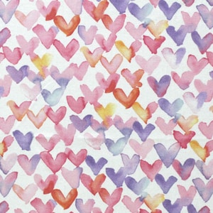 Art Gallery Give Love Pink Heart Fabric by the Yard, Hot Pink Heart Fabric, Valentine  Fabric, Large Heart Fabric,pink and White Heart Fabric 