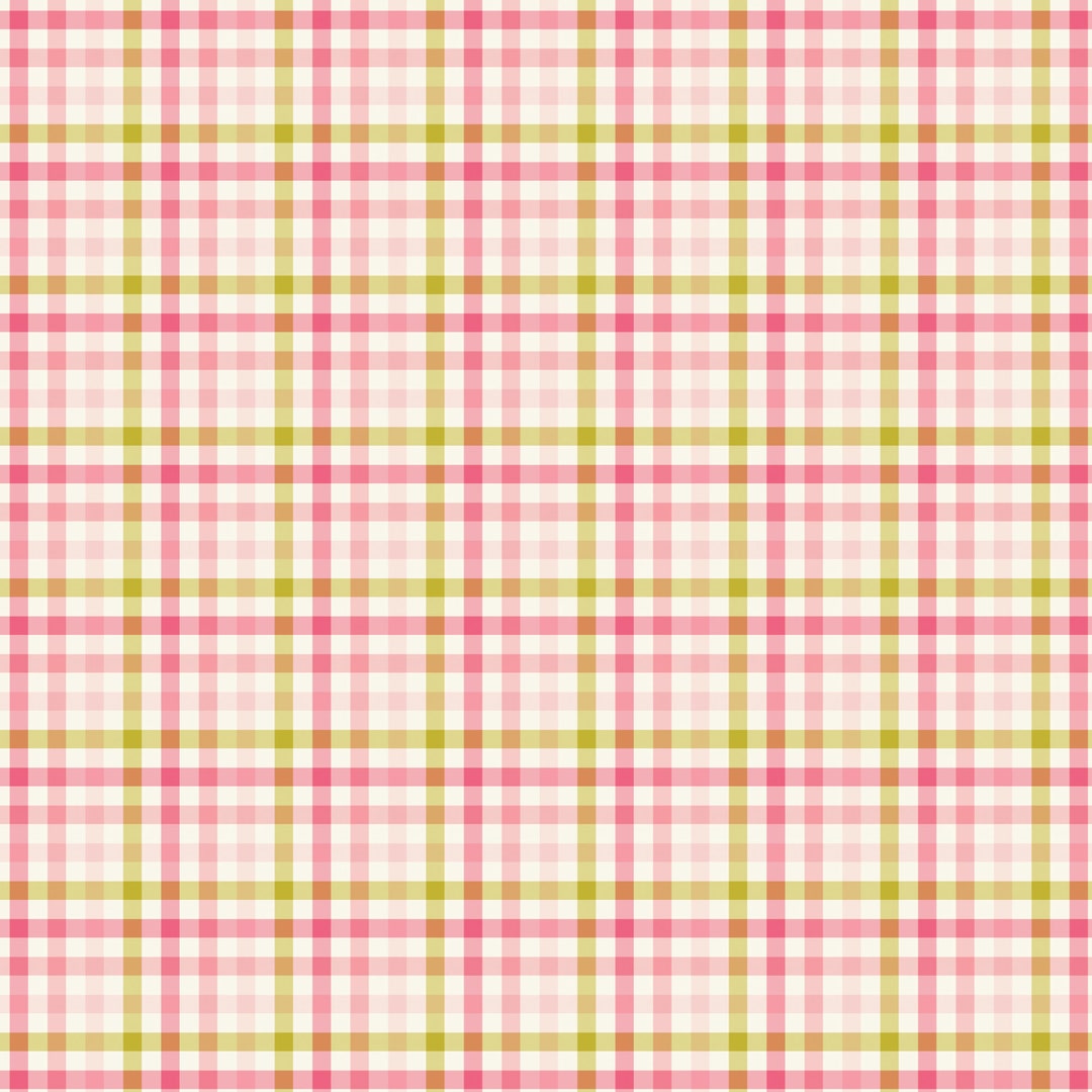 Easter Plaid Fabric, Spring Gingham Fabric, Adel in Summer Plaid in