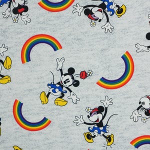 Disney Pride Minnie and Rainbows Disney Licensed Cotton Fabric image 2