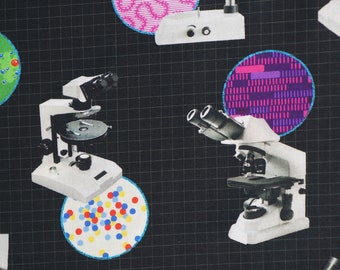 Microscopes Science Fair 3 by Robert Kaufman Fabrics Quilting Cotton Fabric