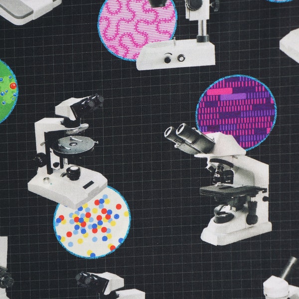 Microscopes Science Fair 3 by Robert Kaufman Fabrics Quilting Cotton Fabric