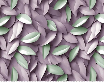 Floral Fabric, Wine Leaf Pile Another Dimension by Funny Girl for Studio E Quilting Cotton Fabric 8681-89