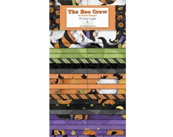 Boo Crew Halloween Bundle 2.5" Strips Jelly Roll Wilmington Quilting Cotton Fabric Q840-769-840