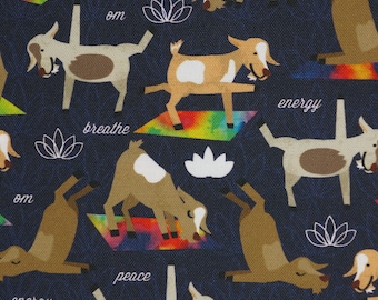 Goat Yoga Outdoor Fabric 100% Polyester, Great for making Outdoor Pillows/Decor, Carrying Bags or Backpacks