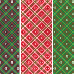 Christmas Plaid Fabric, Winter Wonder Plaid Charcoal Red or Green Riley Blake Quilting Cotton Fabric, Farmhouse Plaid Christmas Fabric