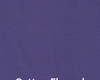 Solid Purple Flannel Fabric, Solid Eggplant Purple by Robert Kaufman Cotton Flannel Fabric, 2 Ply double brushed F019-EGGPLANT