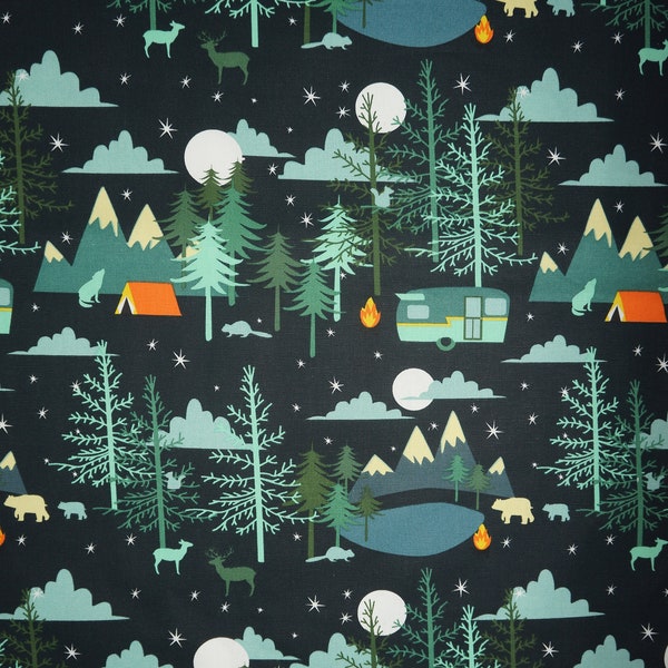Camping Fabric - Etsy
