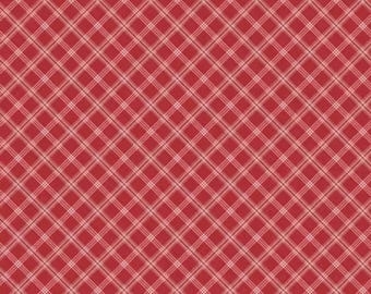 Red Plaid Fabric, Red and White Plaid Summertime Daydream Collection by Jennifer Ellory for Wilmington Prints Quilting Cotton 40053-313