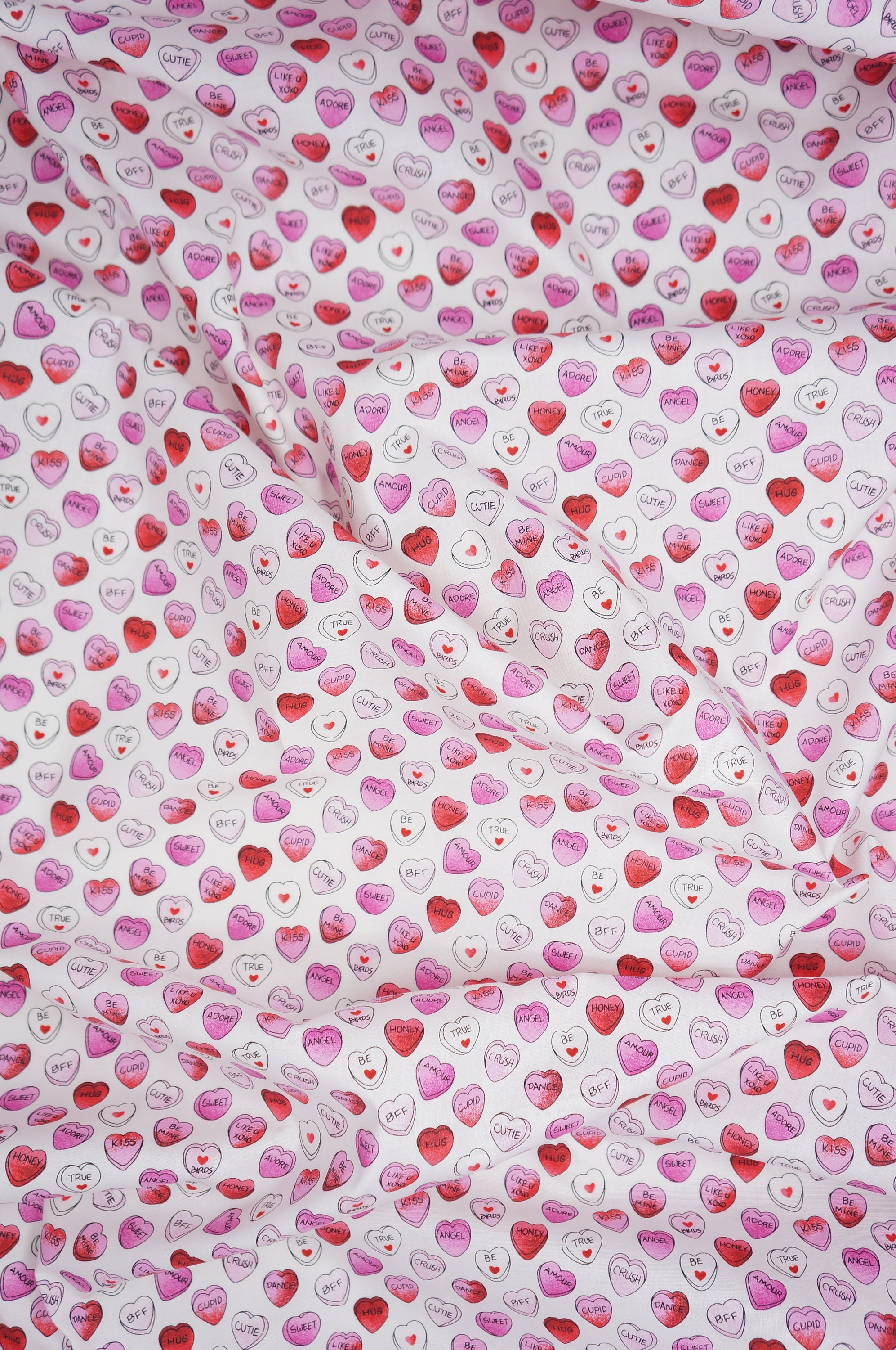 Valentine Fabric - Hearts White on Red 29970226 - 1484929012