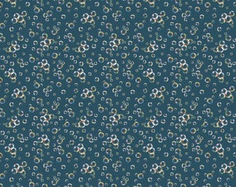 Bubble Fabric, Sea Bubbles on Blue Under the Sea by Skyline Studio for Benartex Traditions Quilting Cotton Fabric, 16534-54B