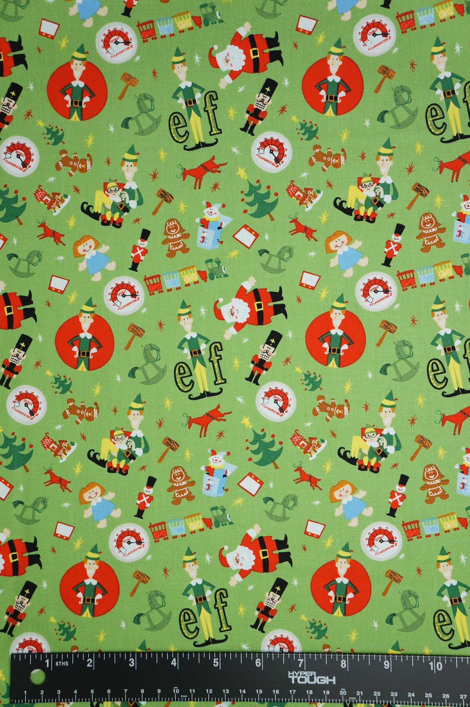 Buddy the Elf Play Time on Green Licensed by Camelot Fabrics Etsy