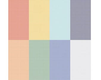 Gingham Fat Eighth Panel, Always in Season by American Jane for Riley Blake Quilting Cotton Fabric, 36"x43" Panel FEP15112-MULTI