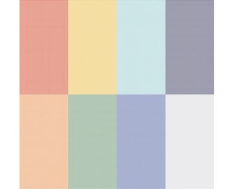Gingham Fat Eighth Panel, Always in Season by American Jane for Riley Blake Quilting Cotton Fabric, 36"x43" Panel FEP15112-MULTI