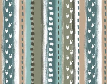 Dinosaur Flannel Fabric, Going Dino Stripe by David Textiles Novelty Flannel Fabric, DX-2570-4F-1