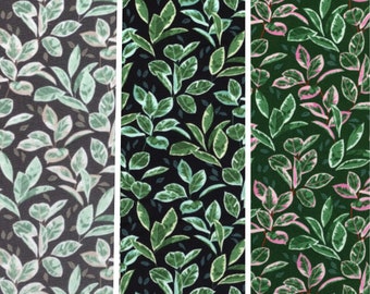 House Plant, Patio Plants Leaves, Wishwell Robert Kaufman Quilting Cotton Fabric