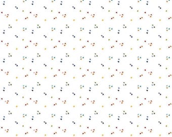 Dark Rainbow Star Blender Fabric, Dark Rainbow Stars on Cloud by Jennifer Long Riley Blake Quilting Cotton Fabric C15466-CLOUD