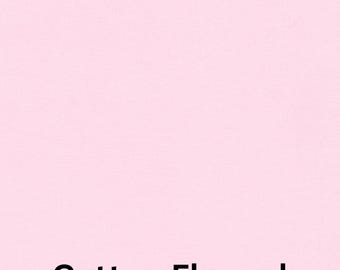 Solid Pink Flannel Fabric, Solid Blossom Pink by Robert Kaufman Cotton Flannel Fabric, 2 Ply double brushed F019-BLOSSOM