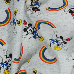 Disney Pride Minnie and Rainbows Disney Licensed Cotton Fabric image 3