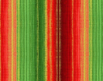 Christmas Stripe Fabric, Red Green and Gold Stripe Metallic by Chong-a Hwang for Timeless Treasures Quilting Cotton Fabric CM2902-HOLIDAY