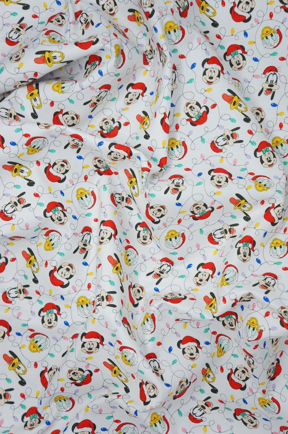 Camelot Fabrics Christmas Bolted Fabric - Festive Mickey