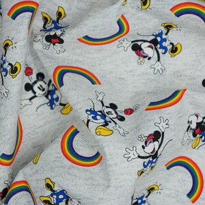 Disney Pride Minnie and Rainbows Disney Licensed Cotton Fabric image 4