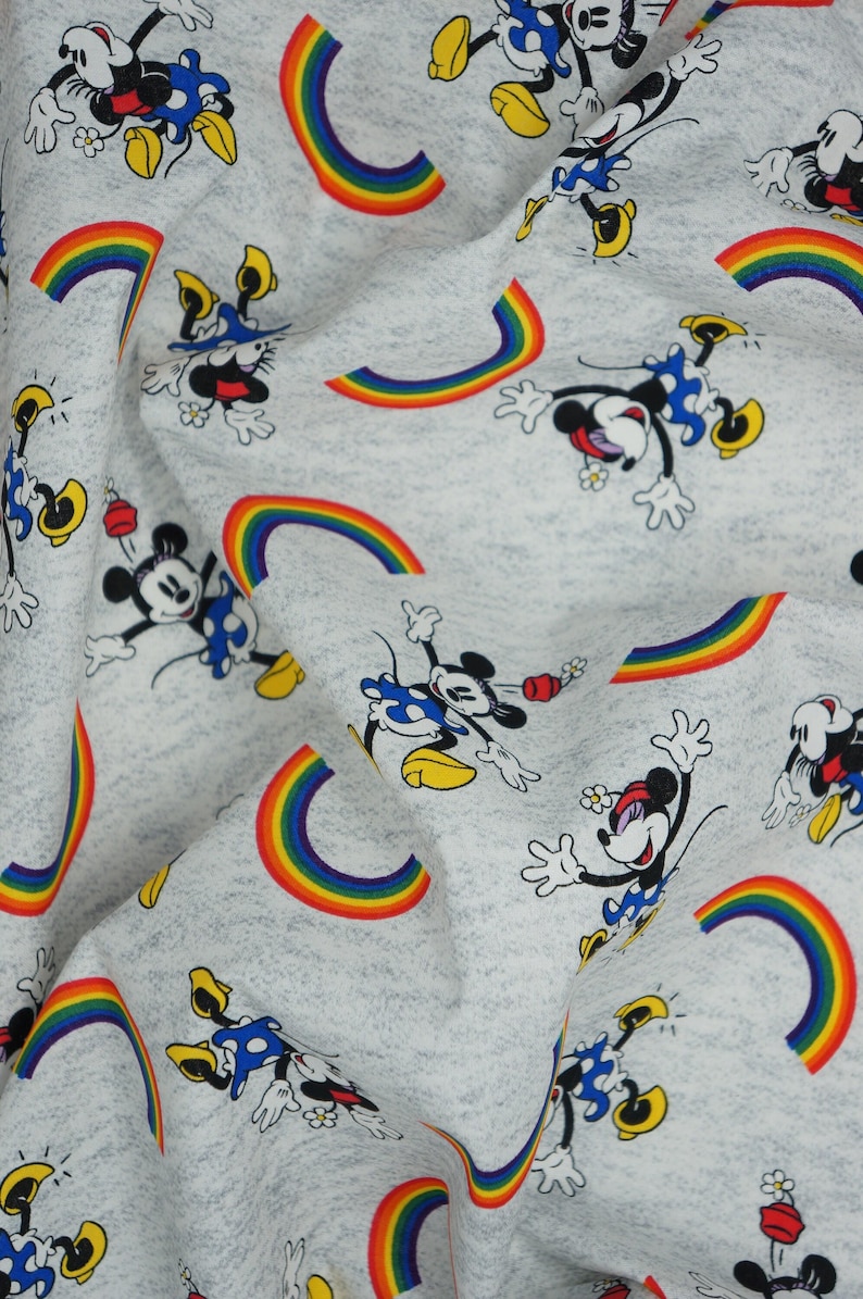 Disney Pride Minnie and Rainbows Disney Licensed Cotton Fabric image 4