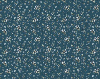 Bubble Fabric, Sea Bubbles on Blue Under the Sea by Skyline Studio for Benartex Traditions Quilting Cotton Fabric, 16534-54B