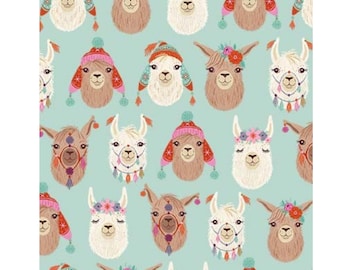 Llama Fabric, Llamazing Llama Llove by Michael Miller Fabrics Quilting Cotton Fabric, Alpaca Cotton Fabric, Llama Love, Love Ewe, Llama Rama
