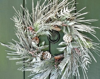 Pine cone and berry Artificial Plant Christmas “Scandi-Wreath”