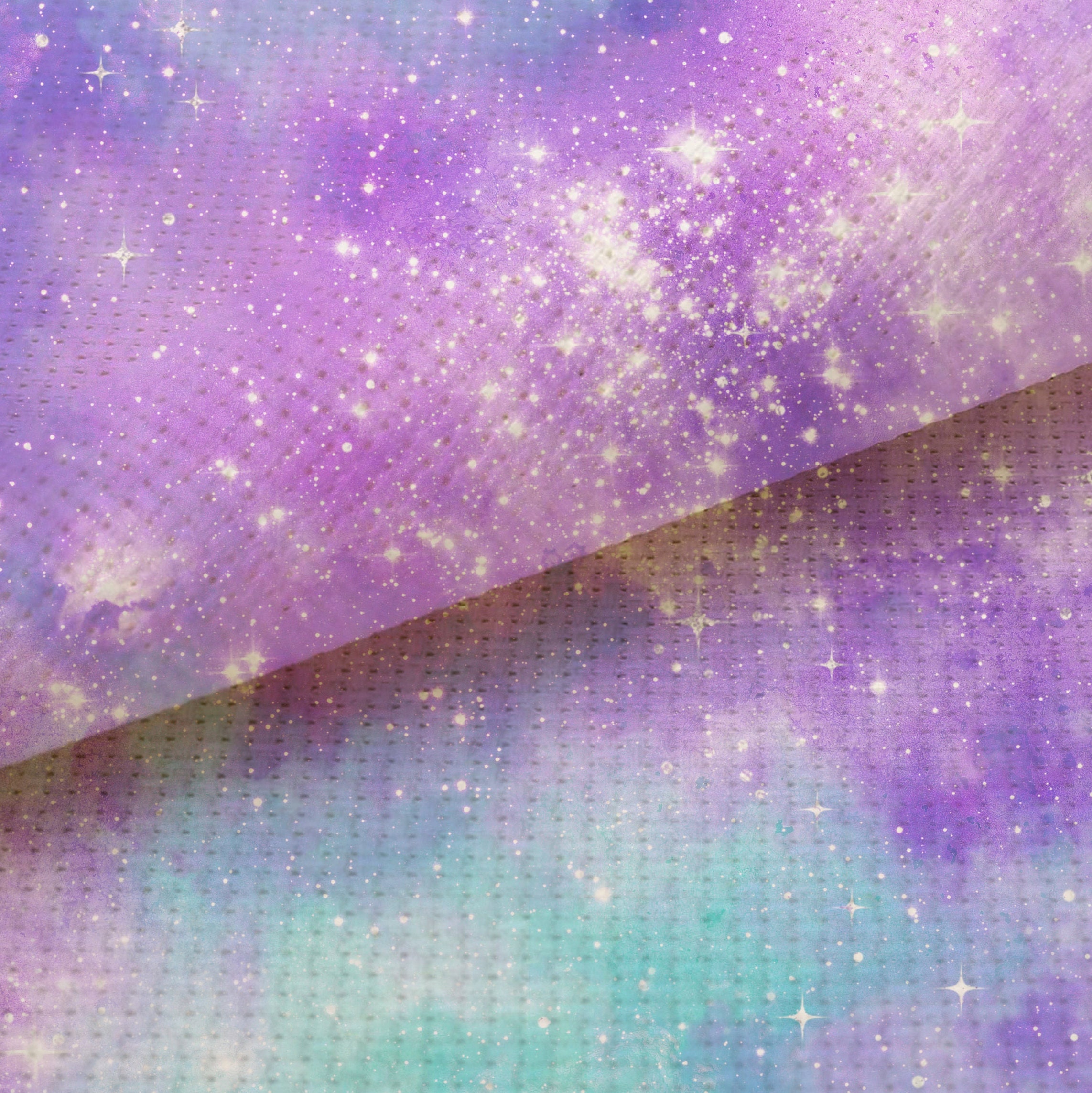 Purple Fairy Dust (16" X11”) Enchanted Fantasy Cross Stitch Fabric ...